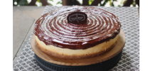 TORTA CHEESECAKE COM NUTELLA  20cm