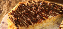CUCA METADE PAÇOQUINHA COM CHOCOLATE