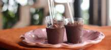 MOUSSE  DE CHOCOLATE MEIO AMARGO (MINIMO 25 UNIDADES)