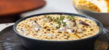FILE MIGNON COM CATUPIRY GRATINADO E ARROZ BRANCO 