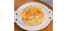 QUICHE DE QUEIJO E DAMASCO