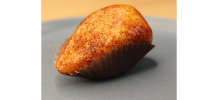 Coxinha de Morango com brigadeiro brûlée