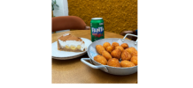 MINI PORÇÃO + BANOFFE + FANTA GUARANÁ